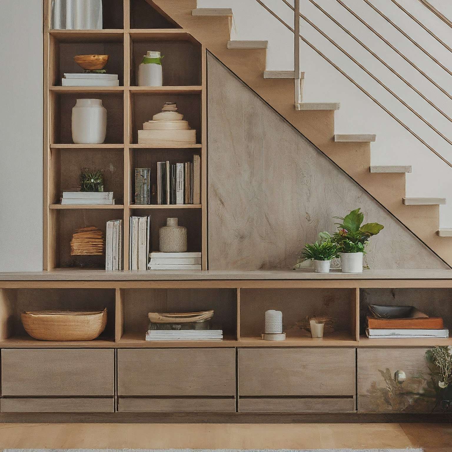 Under Stair Display Ideas